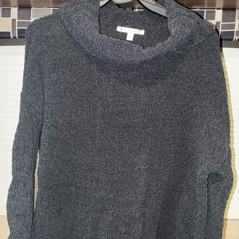 Seven7 Cozy Charcoal Gray Women's Sweater
